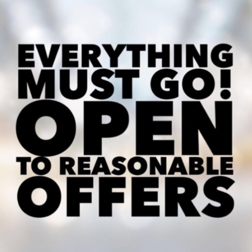 Open to reasonable offers!